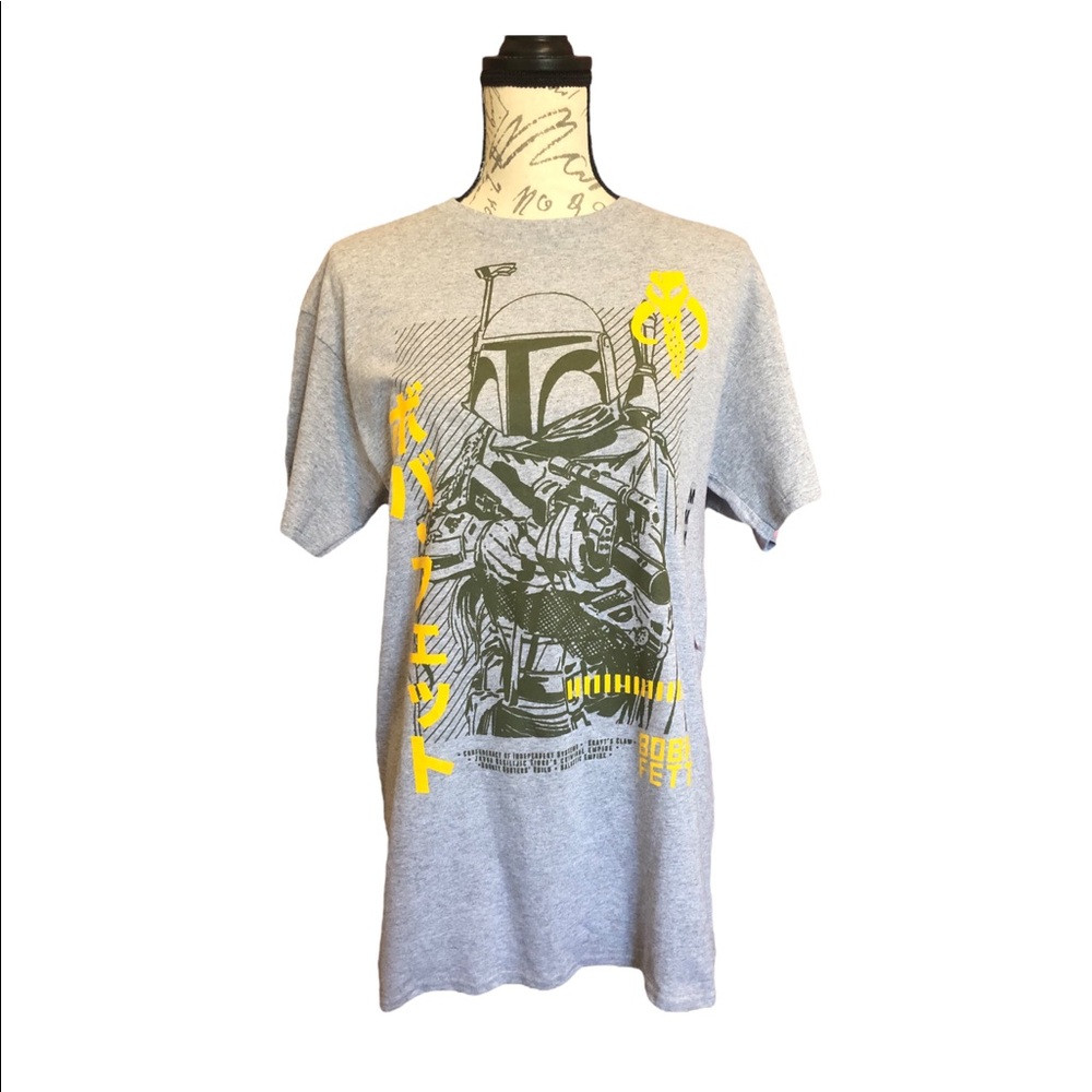 Star Wars Men’s Tee Medium Gray/Green/Yellow - Picture 1 of 10